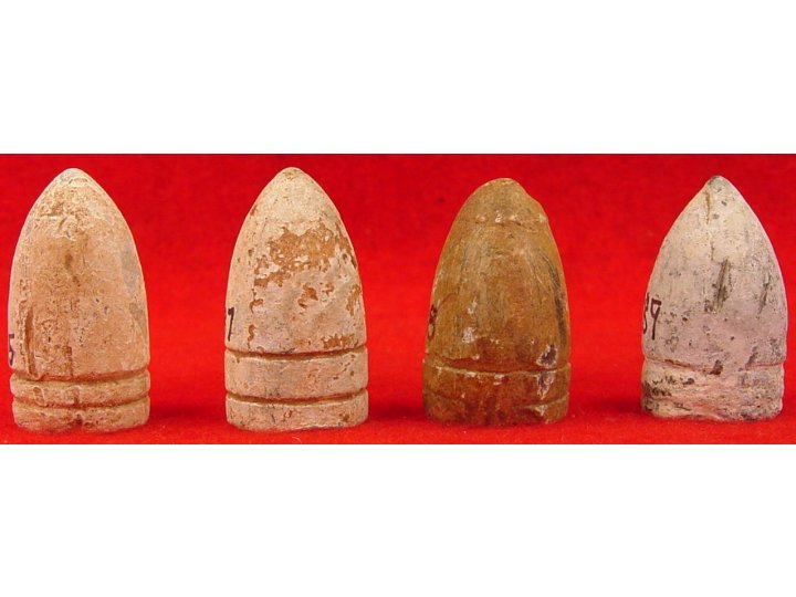 Four Various Prussian Bullets